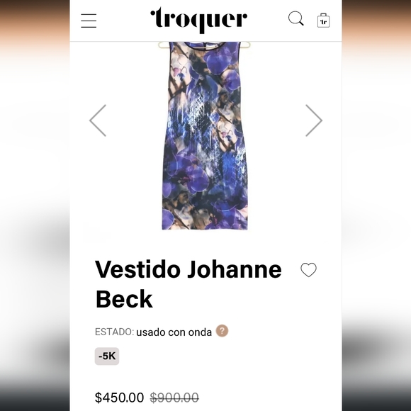 Joanne Beck stretchy blue/ purple dress - Picture 4 of 8